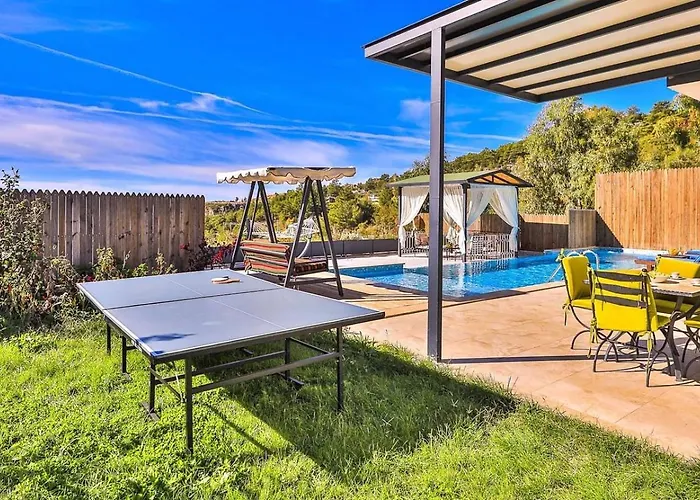 İslamlar 2 Bedroom Secluded With Private Pool Hot Tub 别墅 卡尔坎